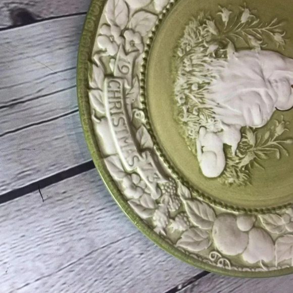 Vintage Metlox potteries the first noel plate 1973 - Picture 5 of 6